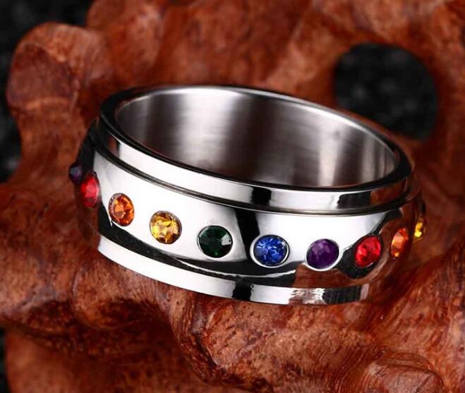 Bague LGBT — Pierres