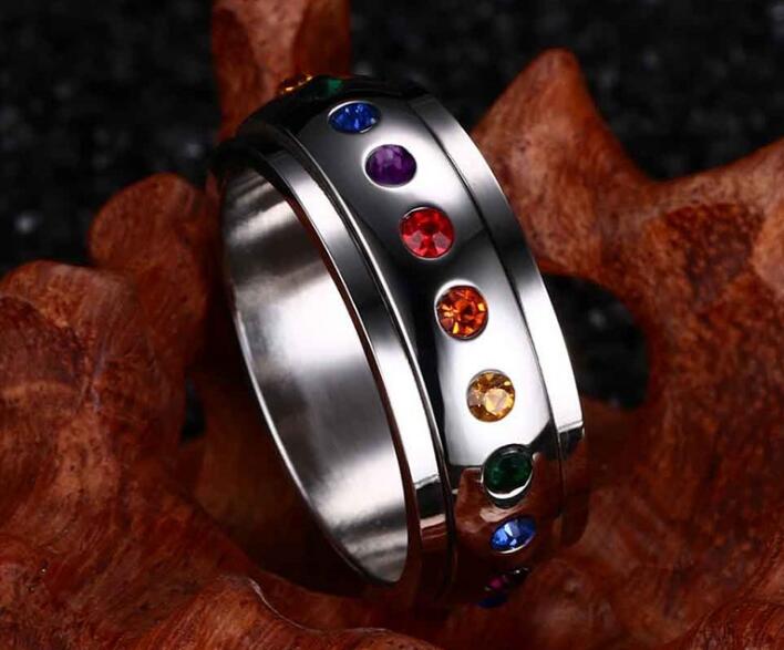 Bague LGBT — Pierres