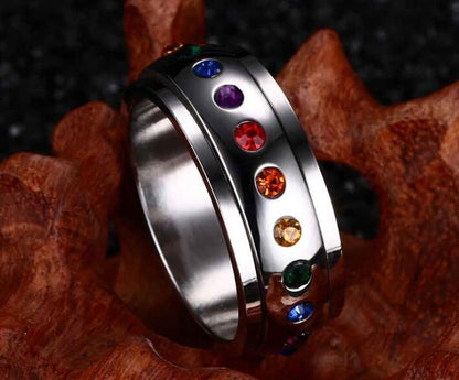 Bague LGBT — Pierres