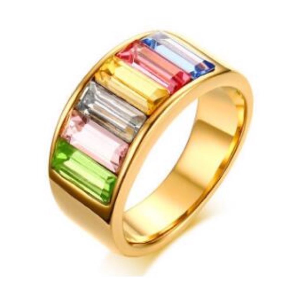 Bague Acier LGBT <br/>