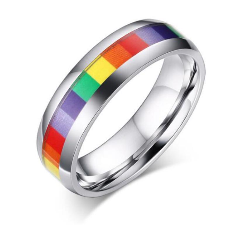 Bague LGBT à Carreaux