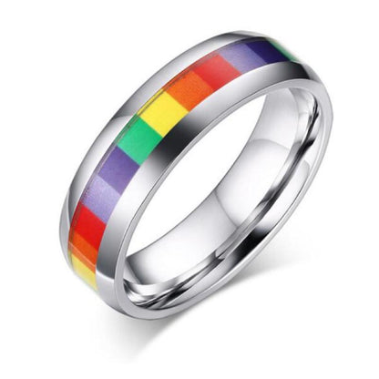 Bague LGBT à Carreaux