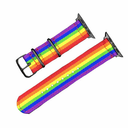 Bracelet Apple Watch Arc-En-Ciel Noir