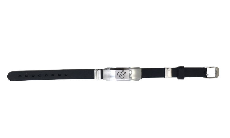 Bracelet Noir Acier Gay