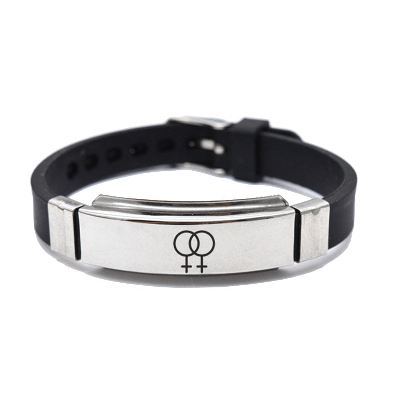 Bracelet Noir Lesbienne