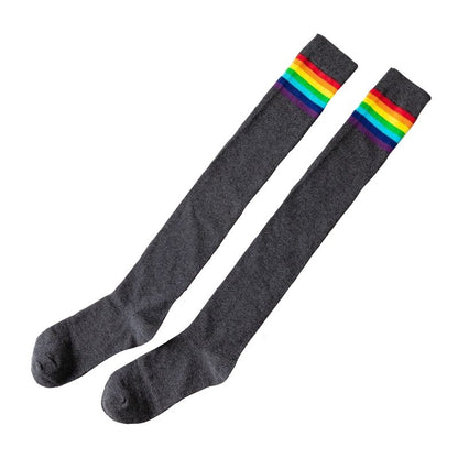 Chaussettes Cuissardes Grises