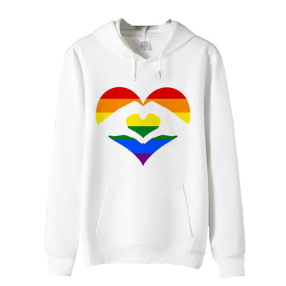 Sweat LGBT Mains en Forme de Coeur