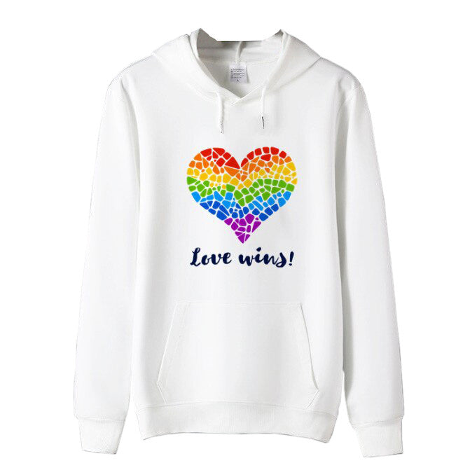 Sweat LGBT Coeur Mosaïque