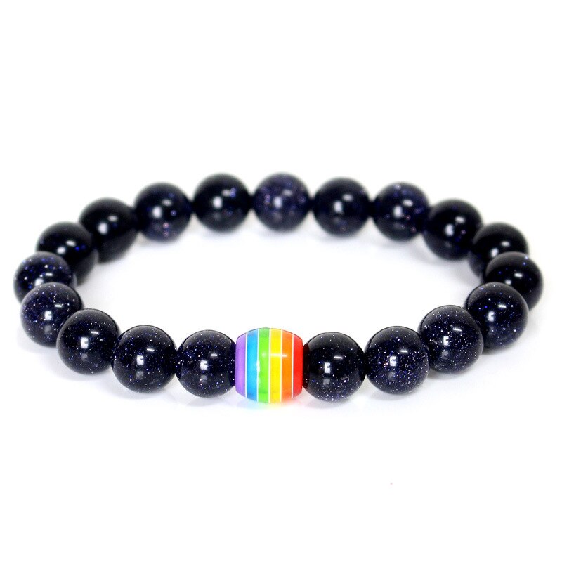 Bracelet LGBT Pierre de Nuit
