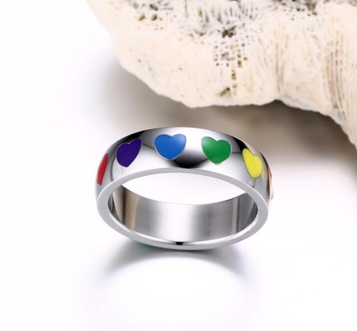 Bague LGBT — Coeurs