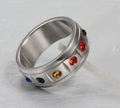Bague LGBT — Diamants