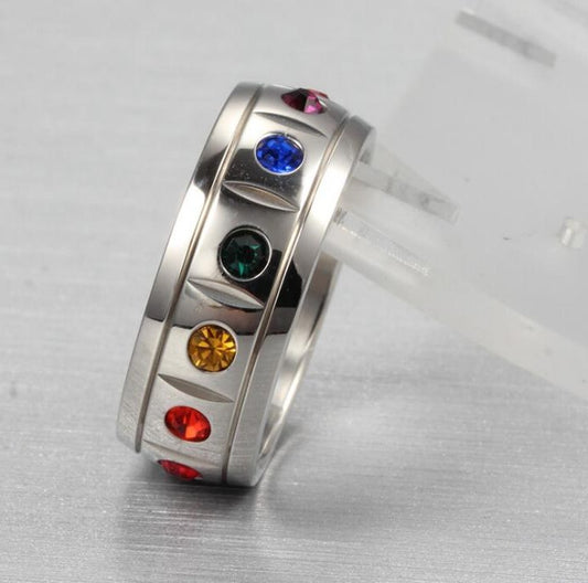 Bague LGBT — Diamants