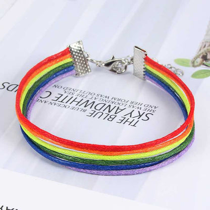 Bracelet LGBT — Cordes Arc-en-Ciel