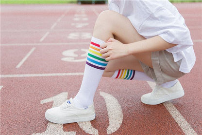 Chaussettes Hautes Arc-En-Ciel