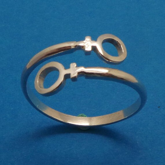 Bague LGBT — Lesbienne