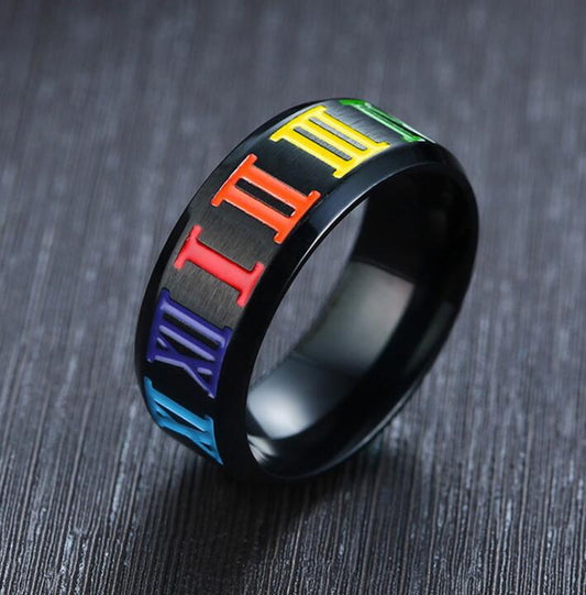 Bague LGBTQIA Chiffres Romains