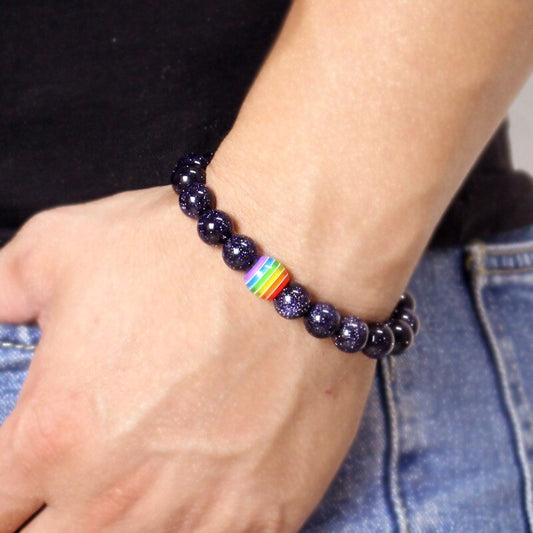 Bracelet LGBT — Pierre de Nuit