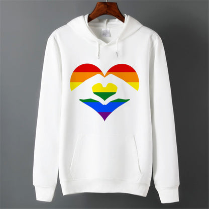 Sweat LGBT — Mains en forme de Coeur