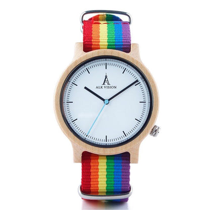 Montre Bois Erable LGBT