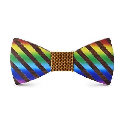 Noeud Papillon — Multicolore en Bois