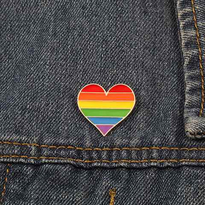Pins Coeur Arc-En-Ciel