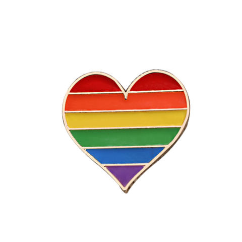 Pins Coeur Arc en Ciel