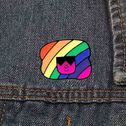 Pins Afro Arc-En-Ciel