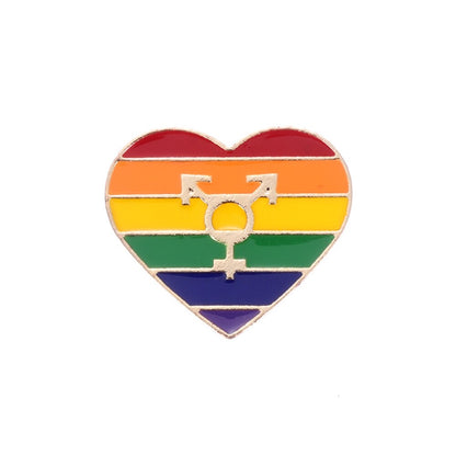 Pins Coeur Bisexuel