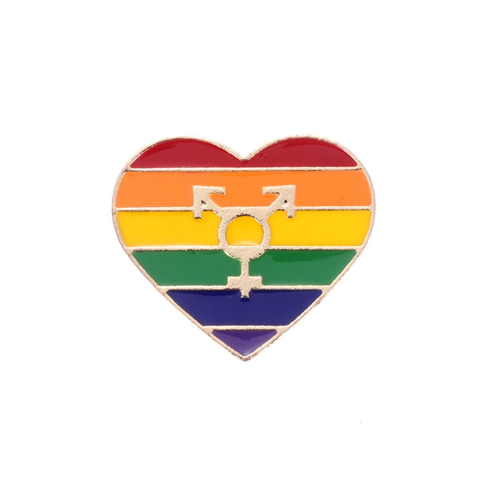 Pins Coeur Bisexuel