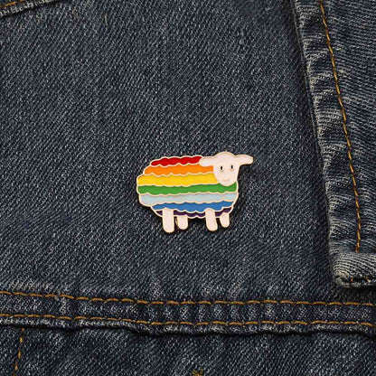 Pins Arc en ciel Mouton