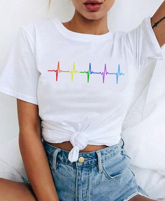 T-shirt Electrocardiogramme