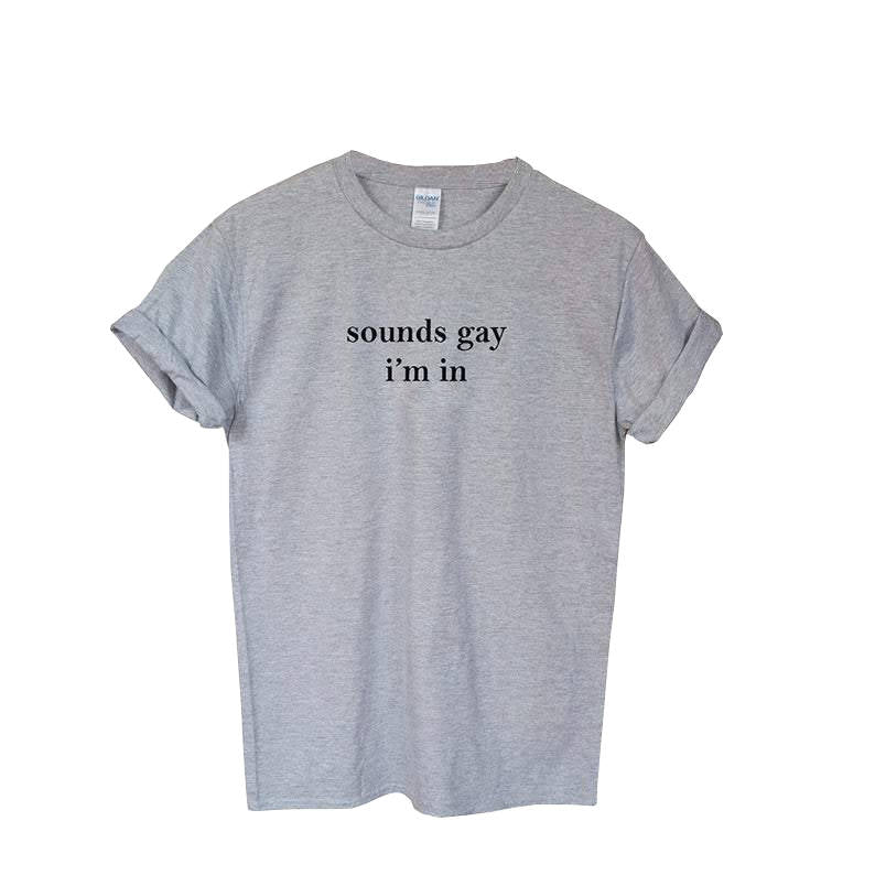 T-shirt Gris Gay