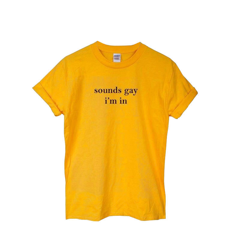 T-shirt Jaune Gay
