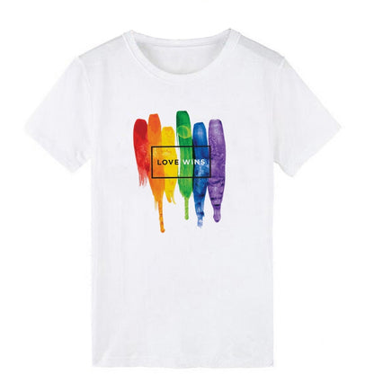 T-shirt Blanc Lgbt